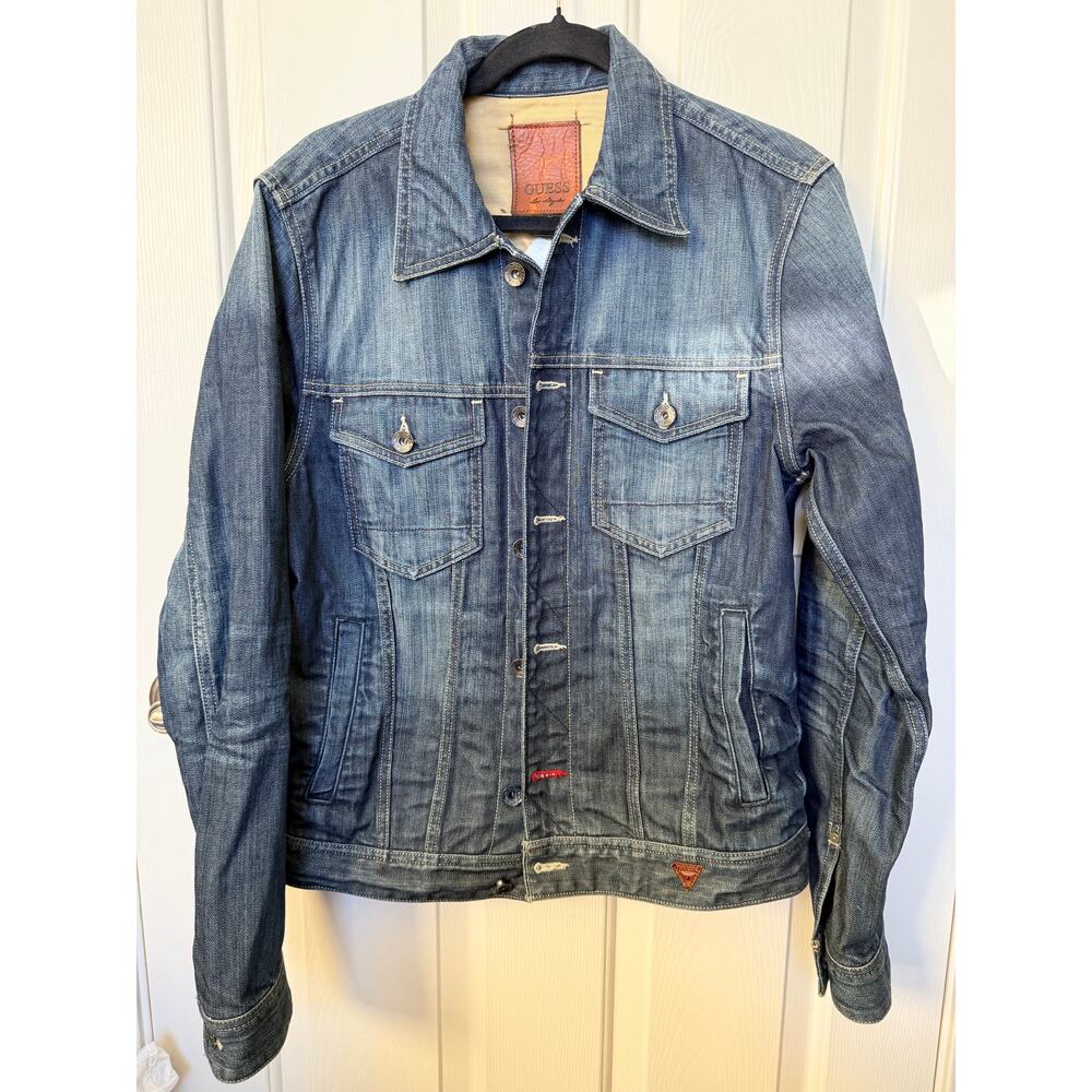 Y2K Vintage GUESS Los Angeles Denim Jacket – Men’s Medium